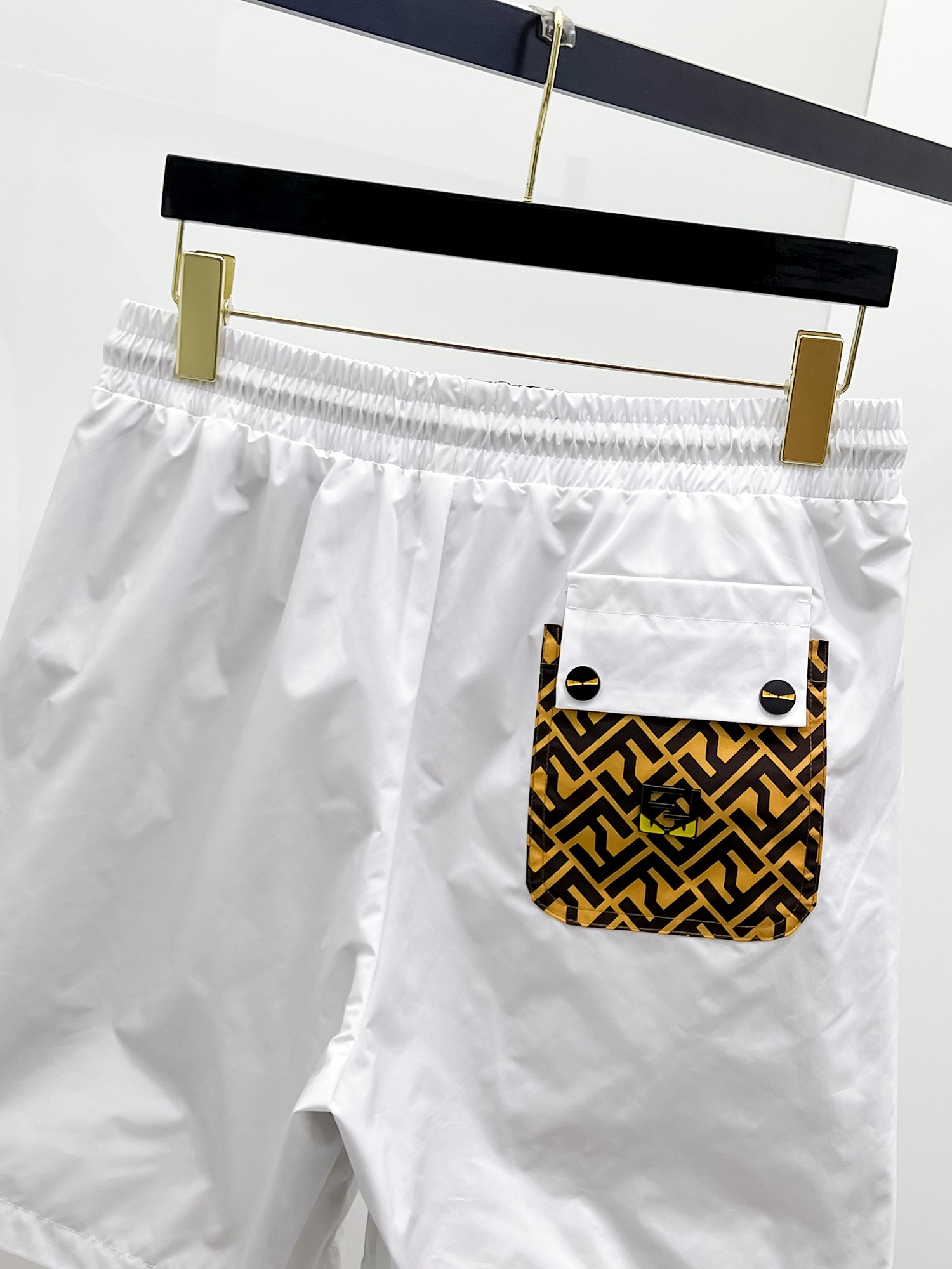 両面兼用 フェンディ パンツ ピンクＮ級品 上質 ショットズボン 100％綿 花柄 ホワイト_4
