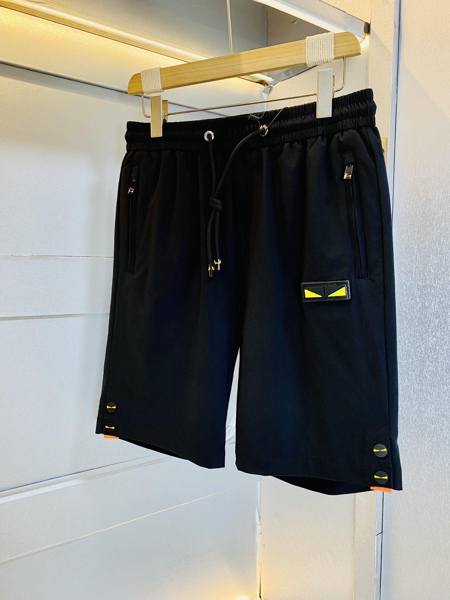 フェンディ パンツ メンズスーパーコピー 高品質 ショットズボン 100％綿 ブラック_2