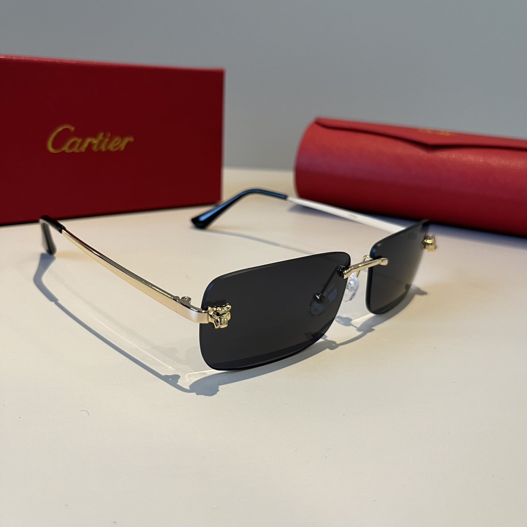 最新到着‼カルティエ メンズサングラス偽物 軽量 紫外線を遮断する 眼鏡 ファッション 偏光 ブラック_2