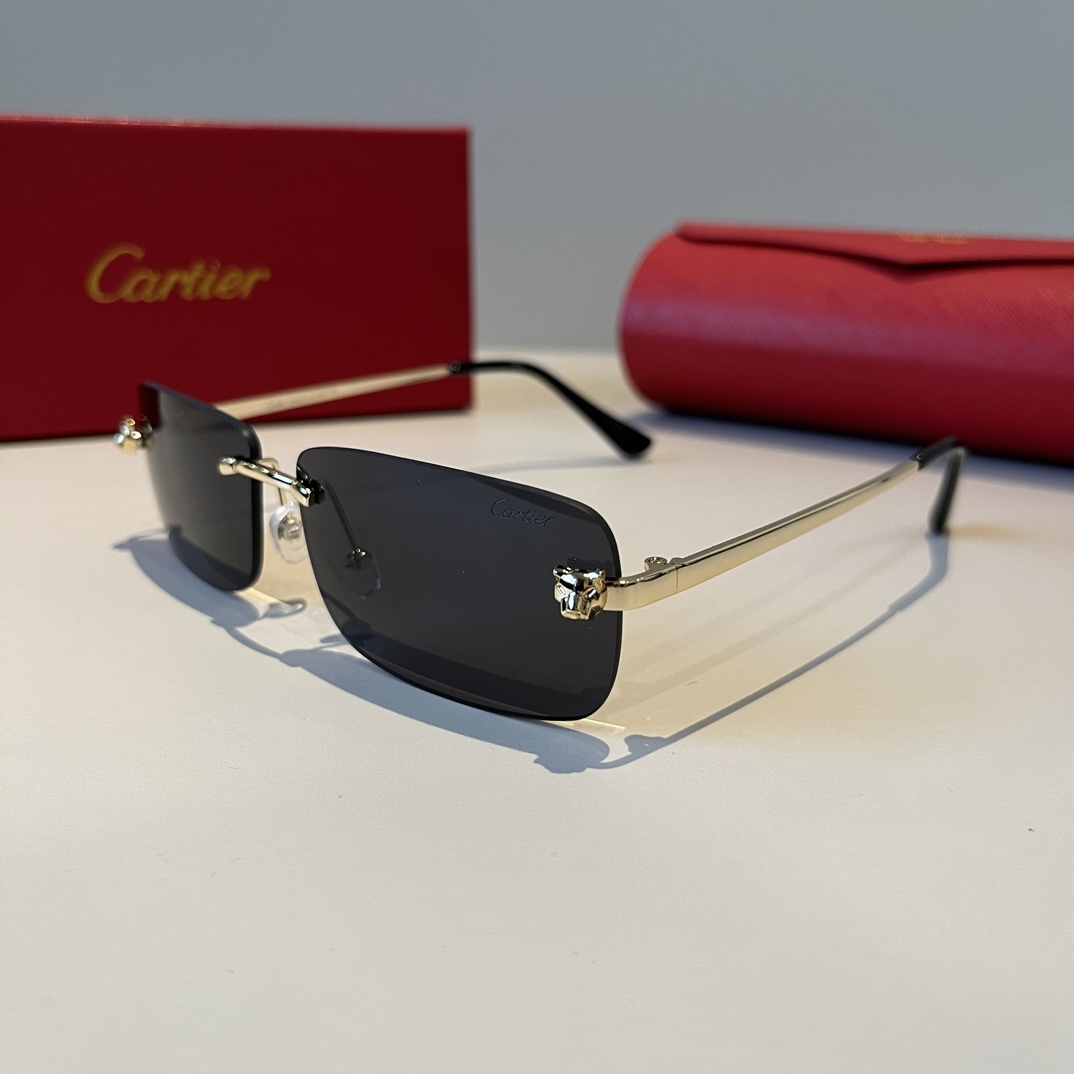 最新到着‼カルティエ メンズサングラス偽物 軽量 紫外線を遮断する 眼鏡 ファッション 偏光 ブラック_3