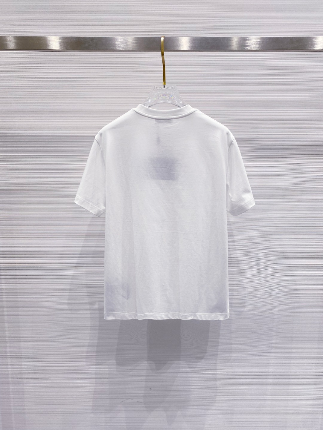 prada シャツ 半袖偽物 純綿 トップス プリント tシャツ シンプル 男女兼用 ホワイト_2