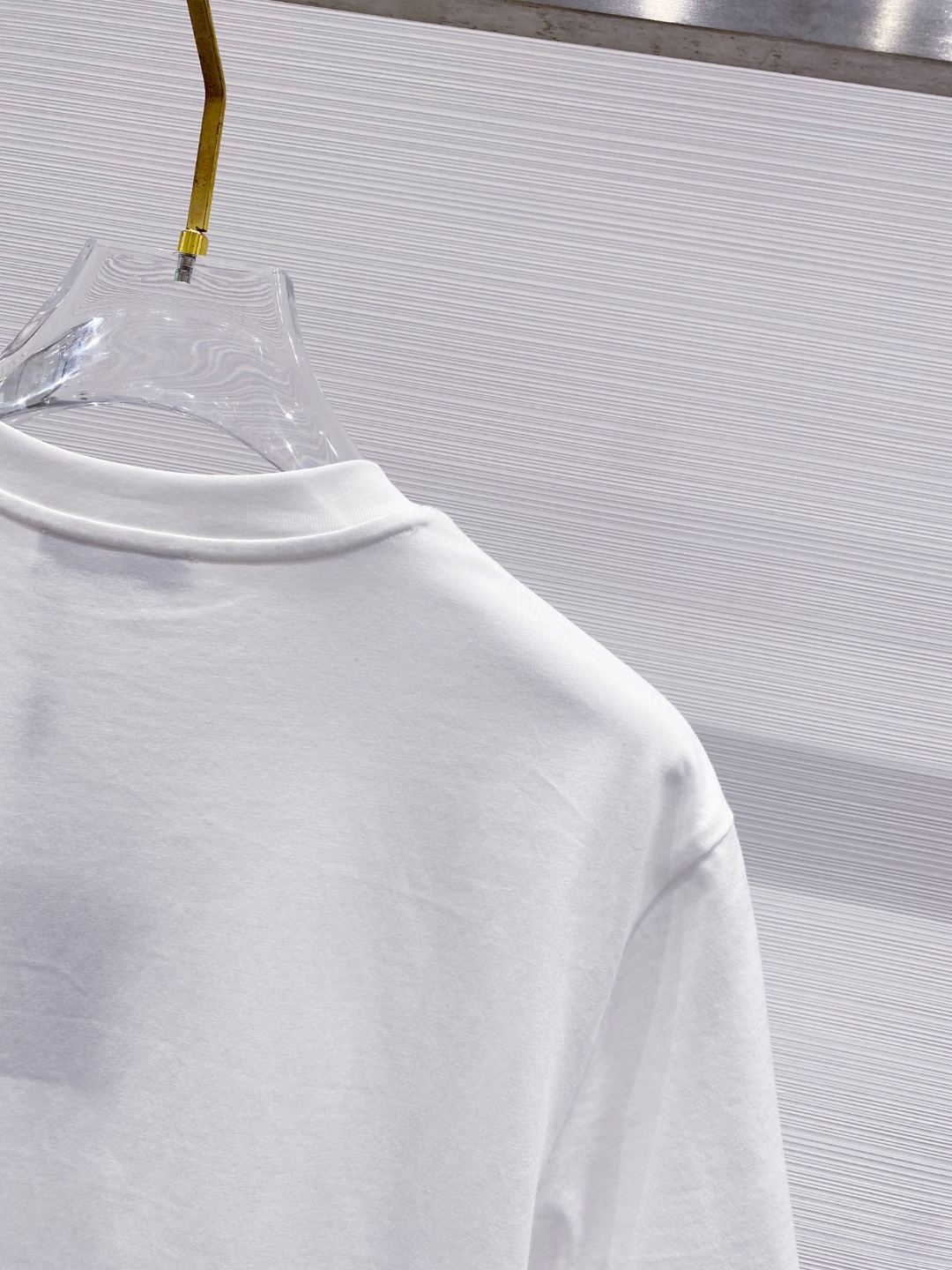 prada シャツ 半袖偽物 純綿 トップス プリント tシャツ シンプル 男女兼用 ホワイト_3