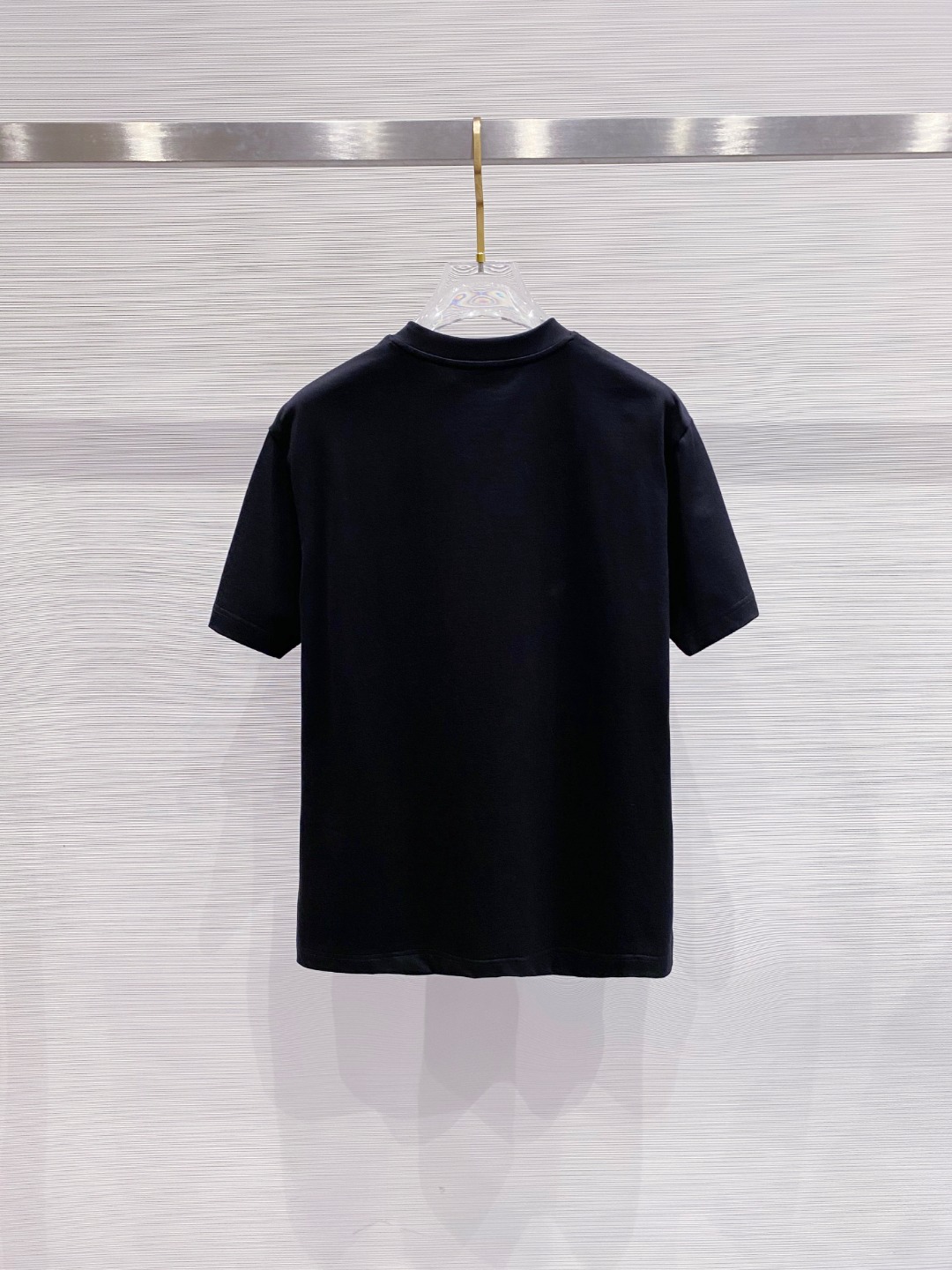 prada レディース t シャツコピー 純綿 トップス tシャツ シンプル 男女兼用 ブラック_2