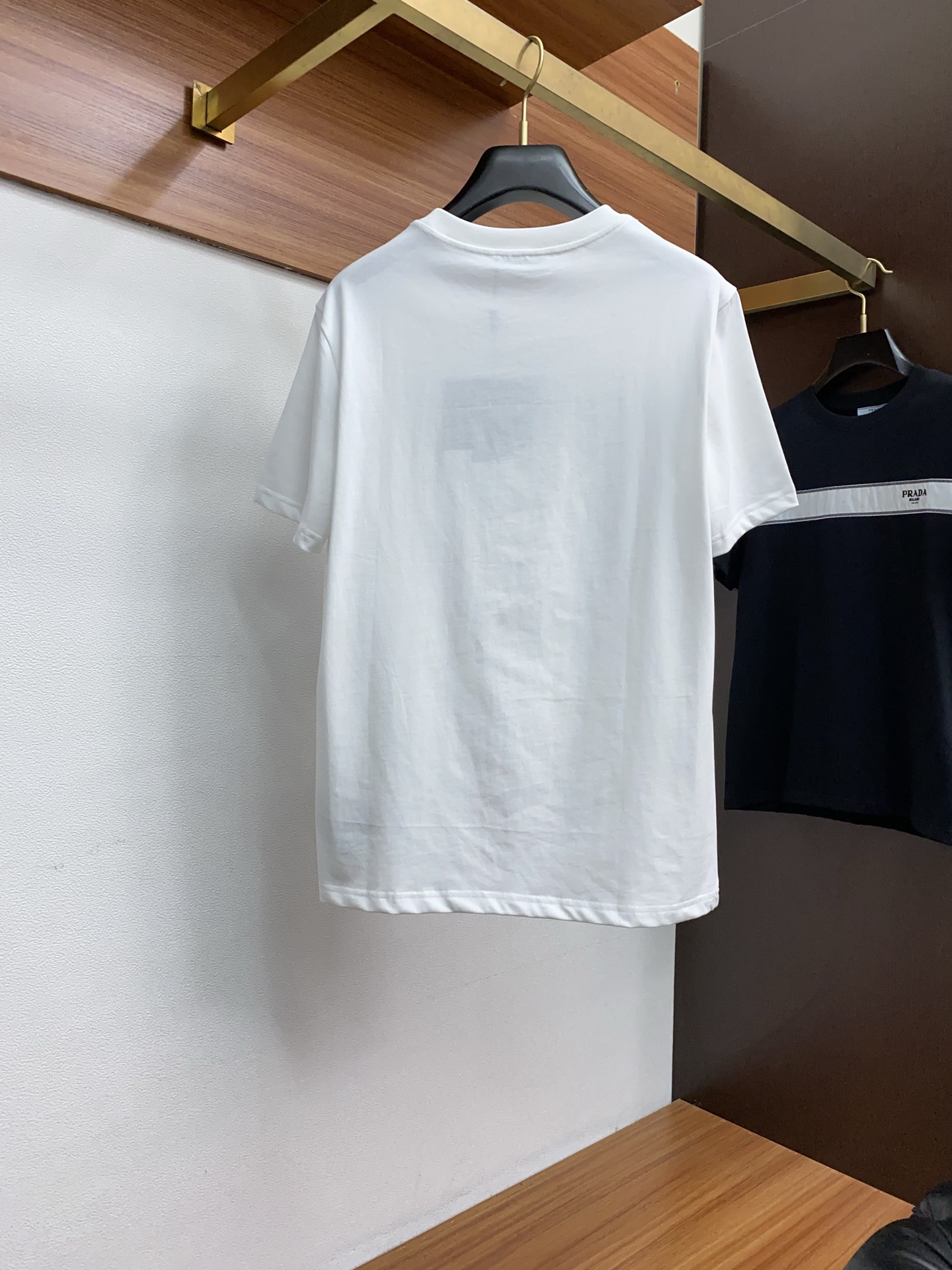 最新のprada ロゴ t シャツスーパーコピー 純綿 トップス tシャツ シンプル 男女兼用 ホワイト_8