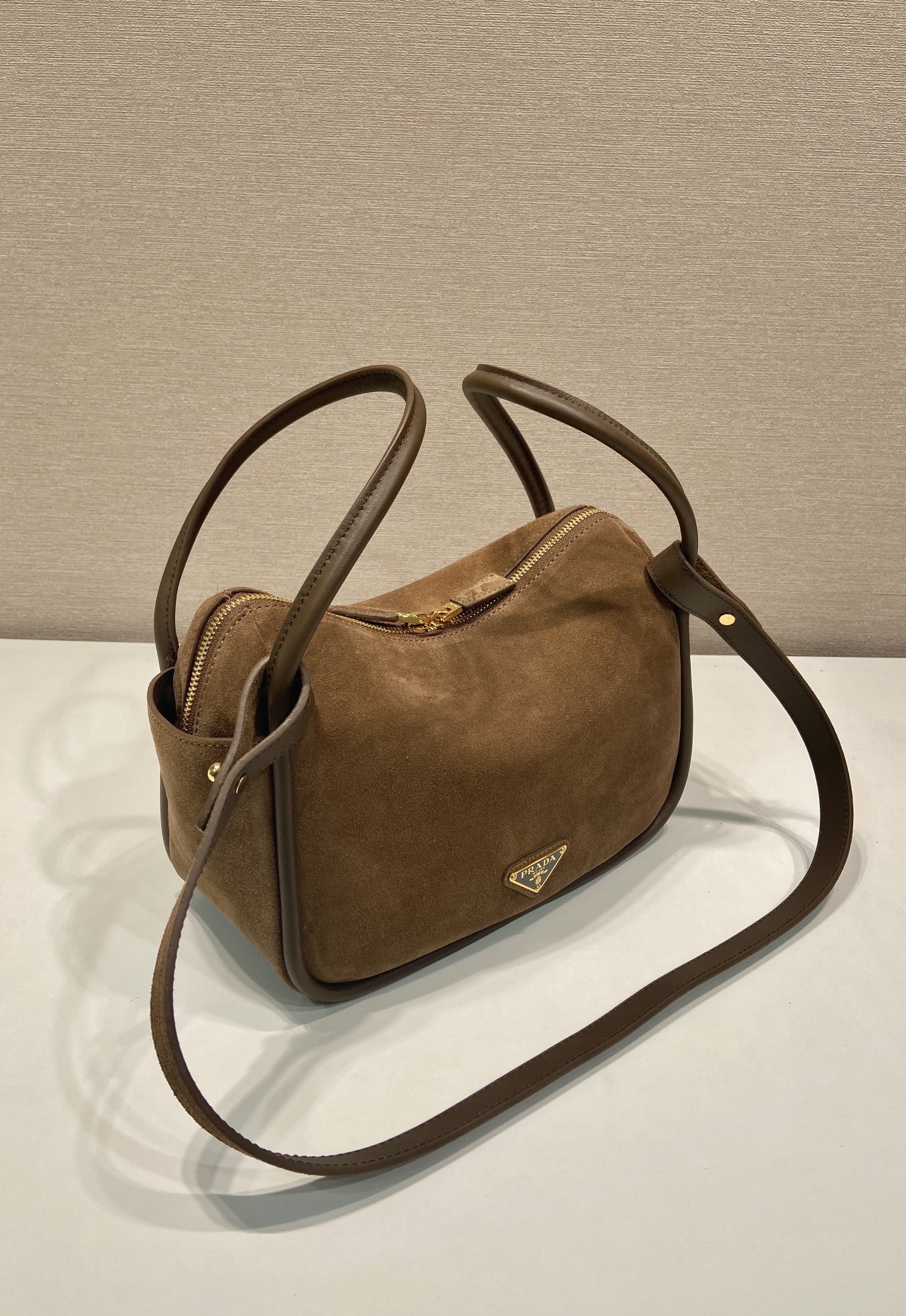 プラダ バッグ 色Ｎ級品 1BA451 レザー ハンドバッグ 斜め掛け可 本革 高品質 ブラウン_3