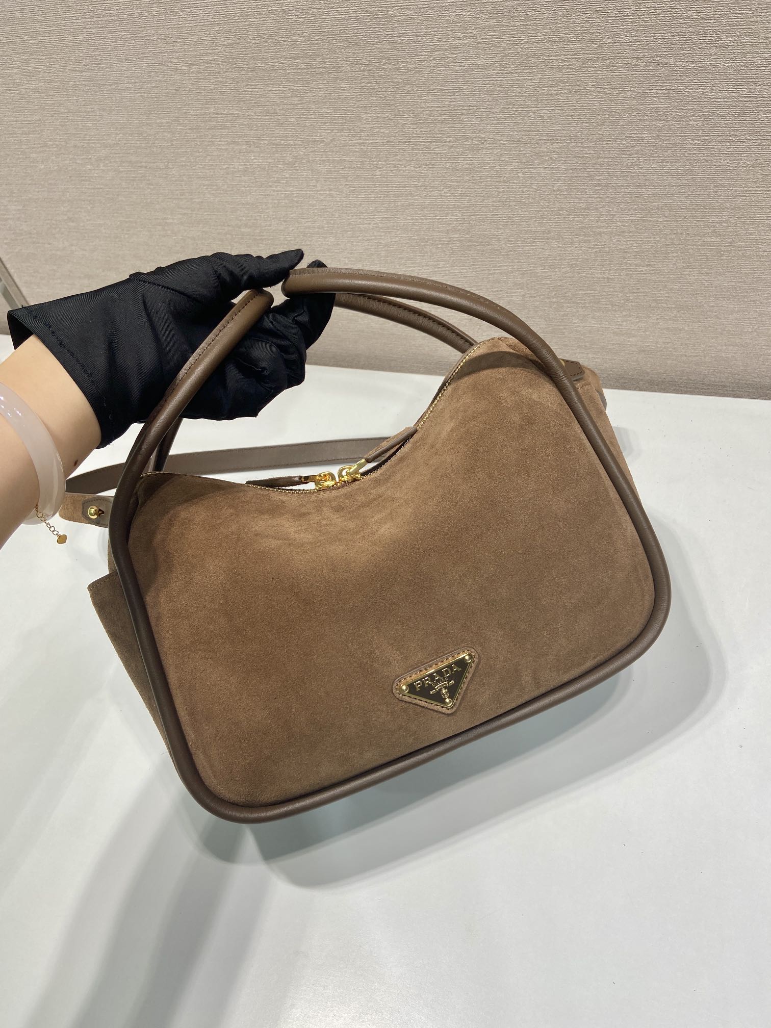 プラダ バッグ 色Ｎ級品 1BA451 レザー ハンドバッグ 斜め掛け可 本革 高品質 ブラウン_5