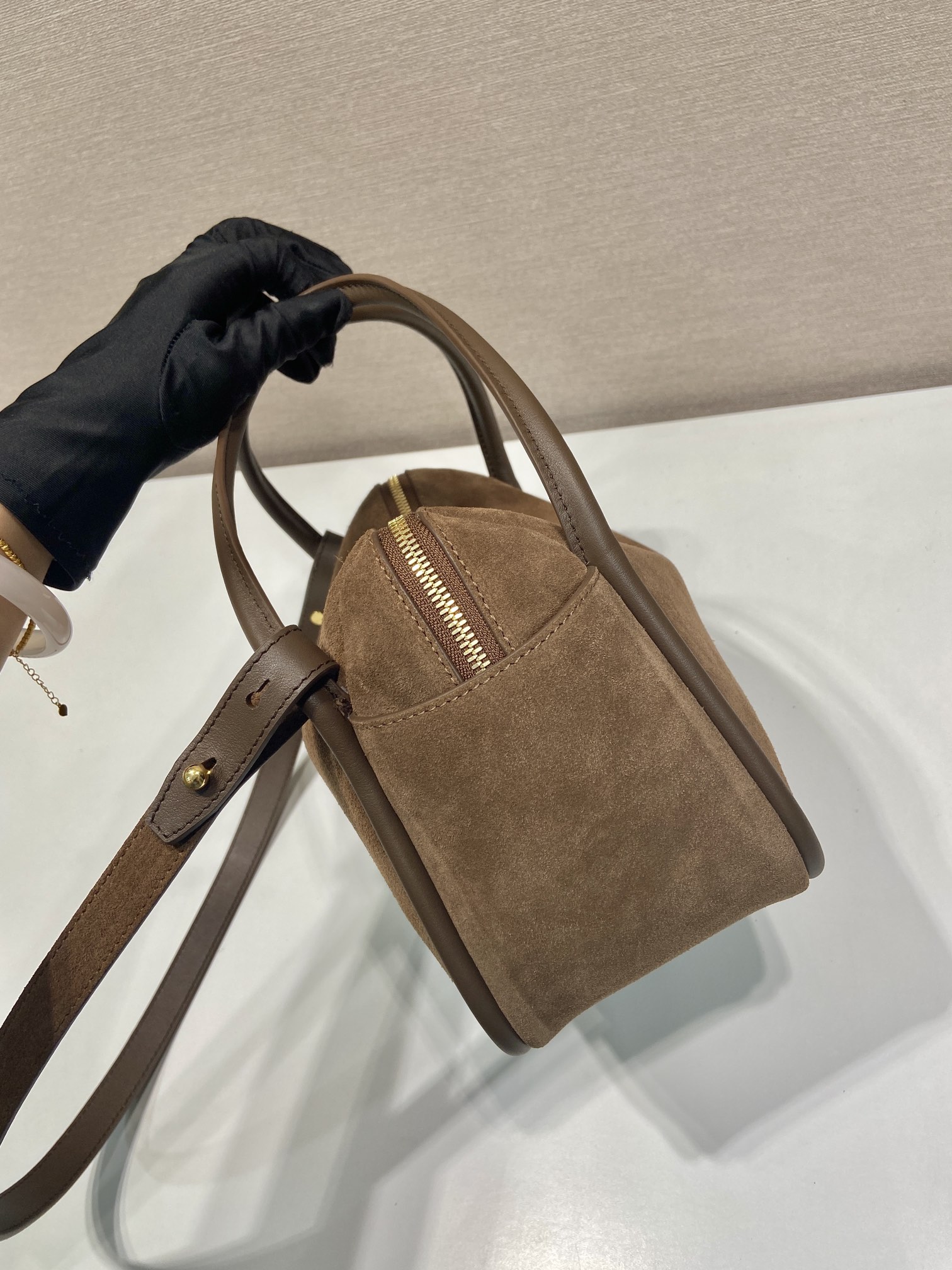 プラダ バッグ 色Ｎ級品 1BA451 レザー ハンドバッグ 斜め掛け可 本革 高品質 ブラウン_6