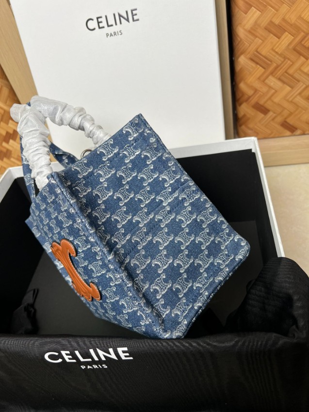 セリーヌ トートバッグ 偽物 デニムキャンバス ミニサイズ 2025新作 ブランド コピー 高評価_2