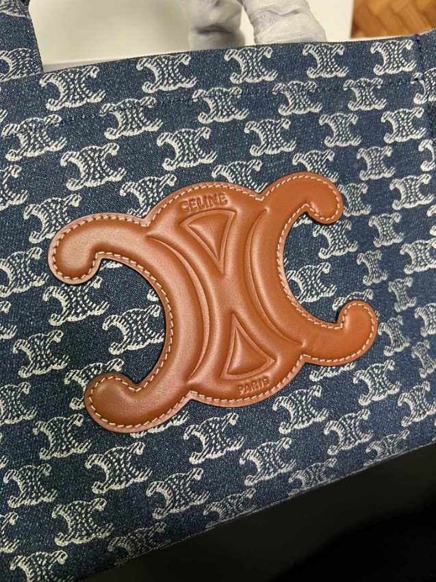 セリーヌ トートバッグ 偽物 デニムキャンバス ミニサイズ 2025新作 ブランド コピー 高評価_6