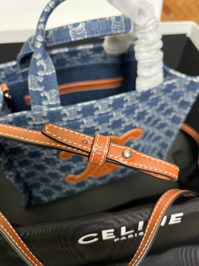 セリーヌ トートバッグ 偽物 デニムキャンバス ミニサイズ 2025新作 ブランド コピー 高評価_7