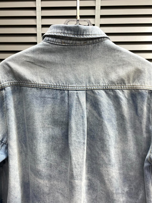 グッチ 高再現度デニムシャツ 激安通販 2025新作 精密ディテール 男女兼用 シンプルデザイン 快適な着心地_4