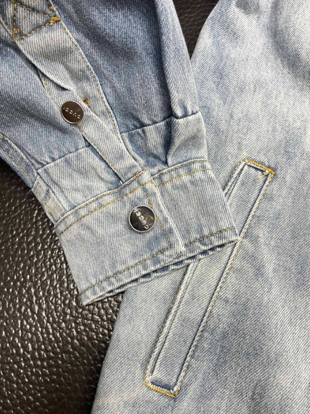 グッチ 高再現度デニムシャツ 激安通販 2025新作 精密ディテール 男女兼用 シンプルデザイン 快適な着心地_7