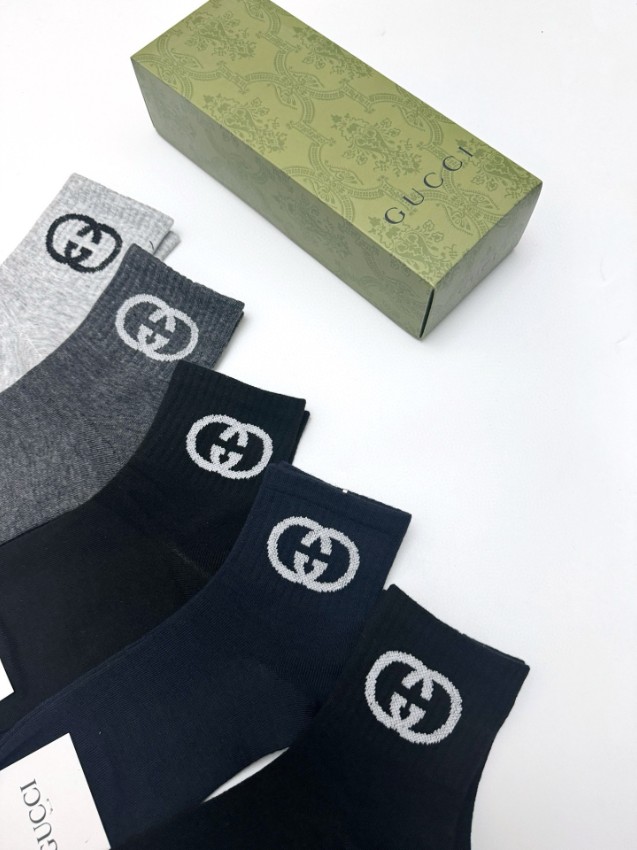 グッチ 高再現度ソックス 偽物 バレない再現度 2025新作 精密ディテール 快適な履き心地 男女兼用 人気モデル_6