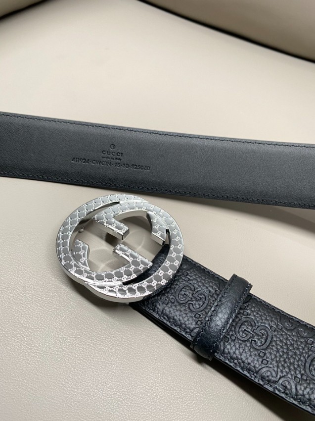 グッチ 高品質レザー ベルト コピー 2025新作 高級感仕上げ 精密ディテール 正確な刻印 数量限定入荷_3