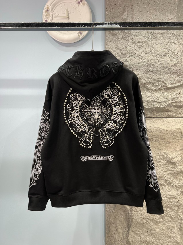 クロムハーツ パーカー 偽物 バレない再現度 2025新作 高級感仕上げ 丁寧な縫製 上質素材使用 限定入荷_3
