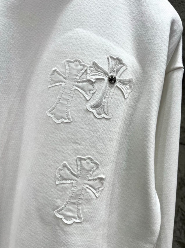 クロムハーツ スウェット コピー 2025新作 高級感仕上げ 上質素材 丁寧な縫製 クロスパッチデザイン_3