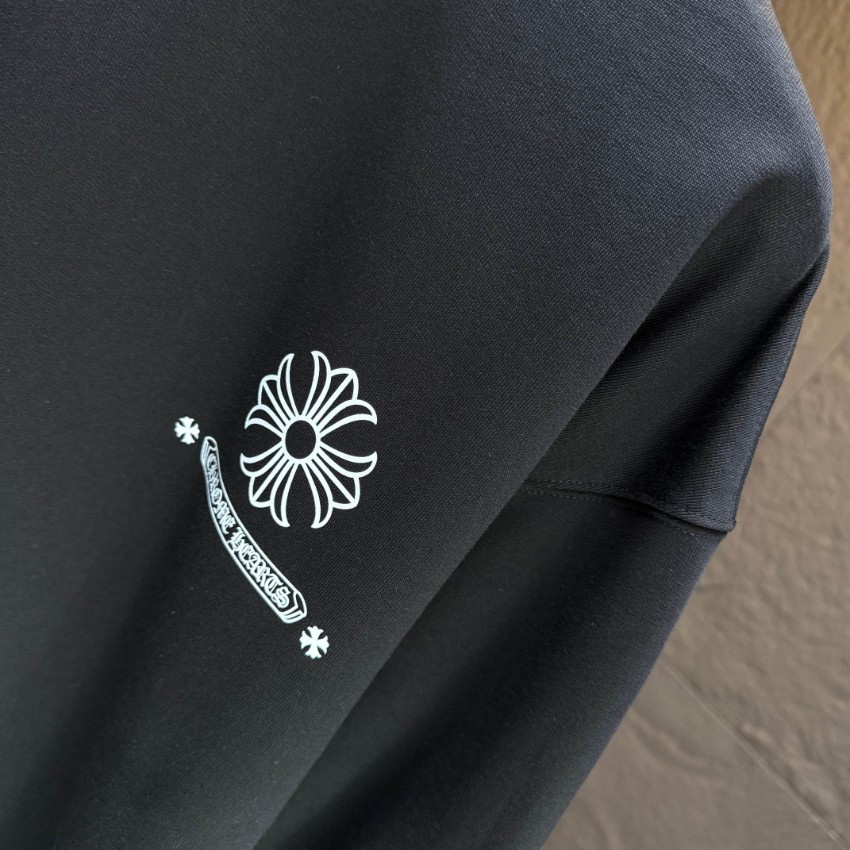 クロムハーツ スウェット n級 2025新作 ブラック クロスロゴ プリント 高品質 シンプル モード ストリート_5