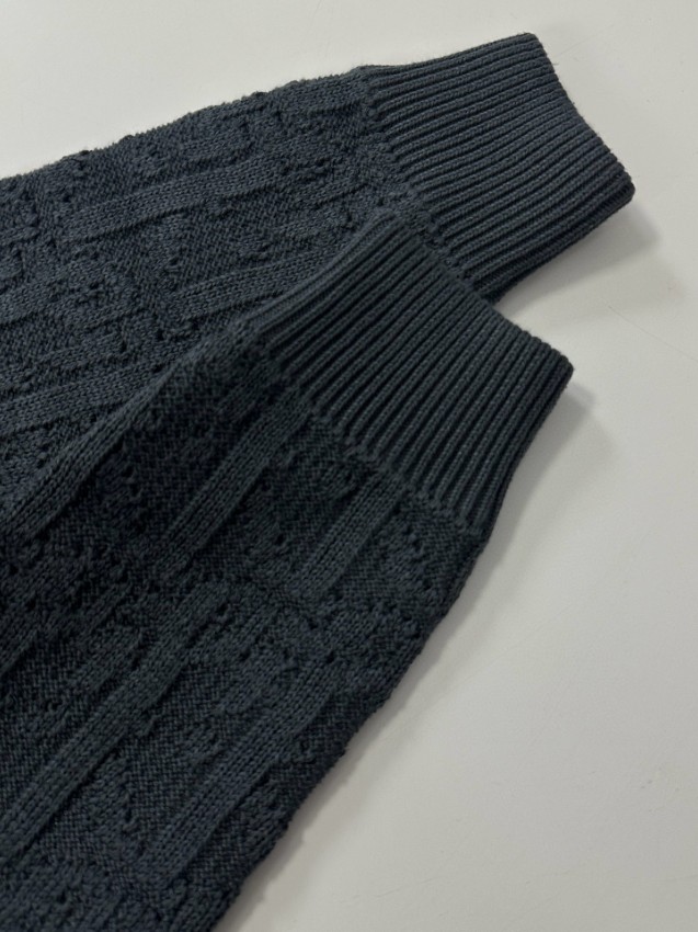 ディオール コピー 2025新作 高級感漂う 上質ウール仕様 ブラックモノグラムセーター_7