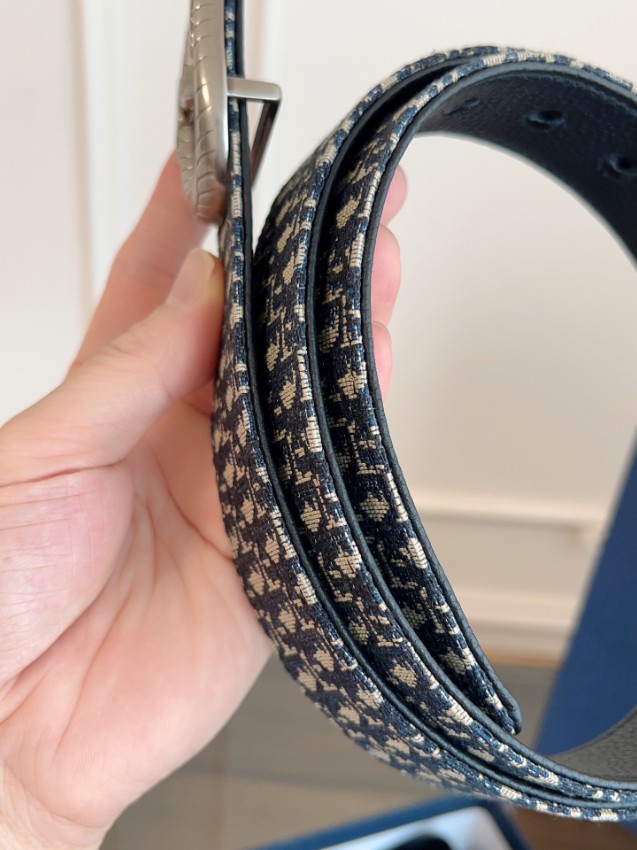 ディオール オブリーク ベルト 偽物 バレない再現度 精密ディテール 高級感仕上げ 人気急上昇中 メンズモデル_6