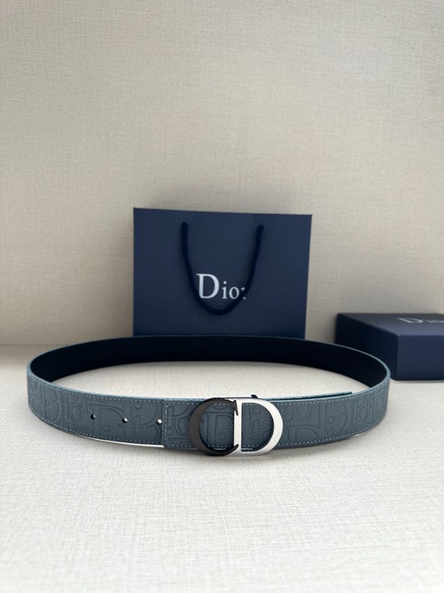 ディオール ブルーグレー ベルト スーパーコピー 高級感仕上げ 精密ディテール 本格派モデル メンズ 人気定番_1