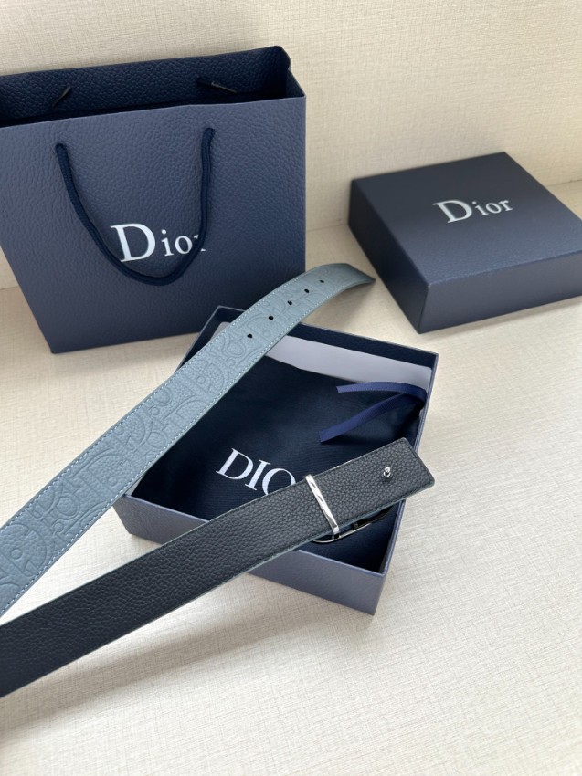 ディオール ブルーグレー ベルト スーパーコピー 高級感仕上げ 精密ディテール 本格派モデル メンズ 人気定番_6