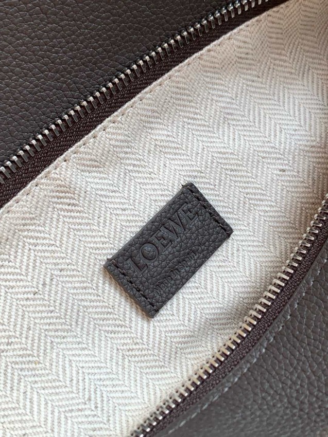 ロエベ チャコールグレー バッグ 優良サイト 高級感仕上げ 上質レザー素材 職人技再現 高再現度モデル_7