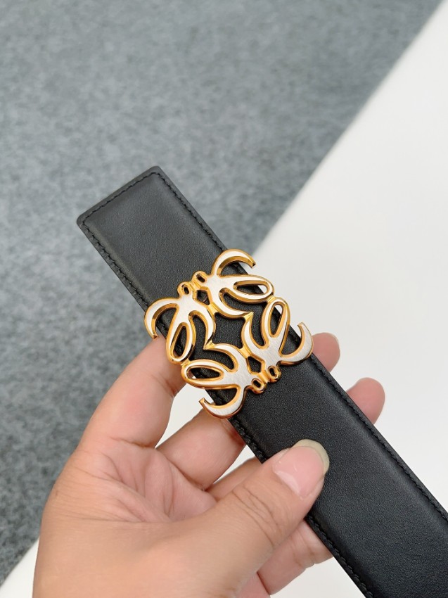 ロエベ メンズ ベルト n級 高再現度仕様 即納対応 職人技術再現 精密ディテール 正確な刻印 上質レザー使用_3