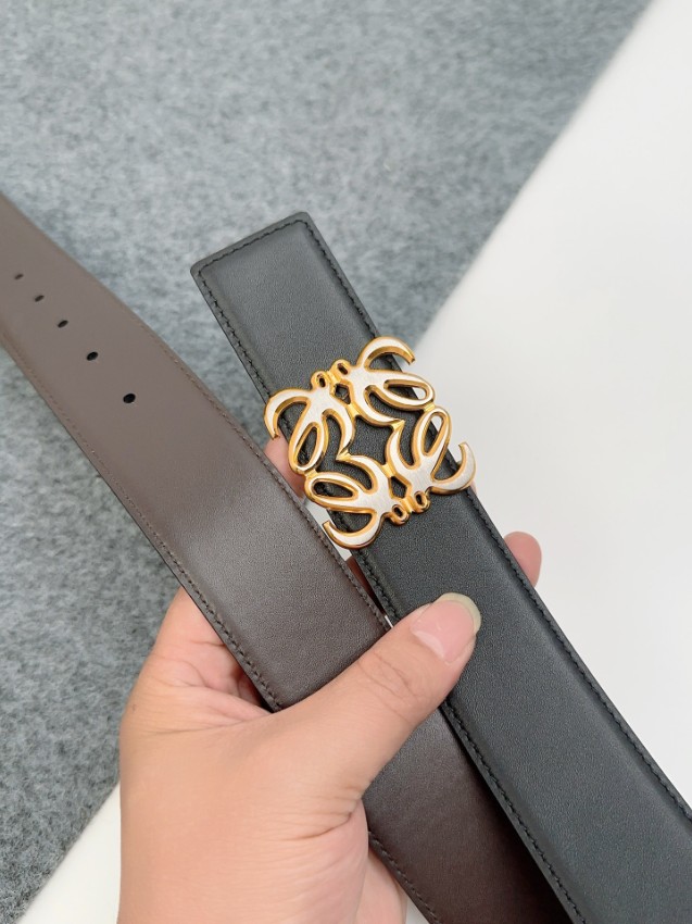 ロエベ メンズ ベルト n級 高再現度仕様 即納対応 職人技術再現 精密ディテール 正確な刻印 上質レザー使用_5