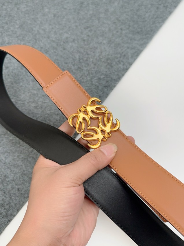 ロエベ メンズ ベルト 偽物 高再現度仕様 即納対応 正確な刻印 職人技術再現 高級感漂う仕上げ 上質レザー使用_2