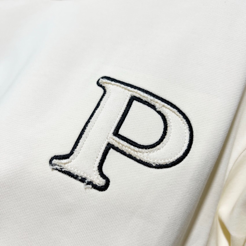 プラダ スウェット メンズ 格安 職人技術再現 本格派モデル ホワイトラインデザイン 高品質コットン素材で快適な着心地_6