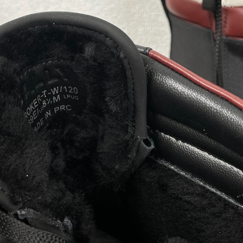 バリー ブーツ ブランド コピー 安全通販 ブラック×レッドライン 2025新作 防水 厚底デザイン メンズ モードスタイル_7