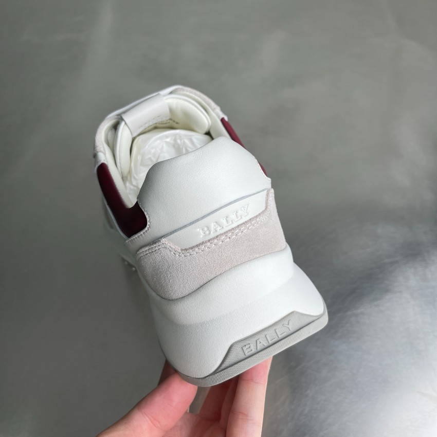 バリー スニーカー 2025新作 スーパーコピー 高再現度 丁寧な縫製 発送保証 安心サイト 上質レザー仕様 ホワイトグレー_7