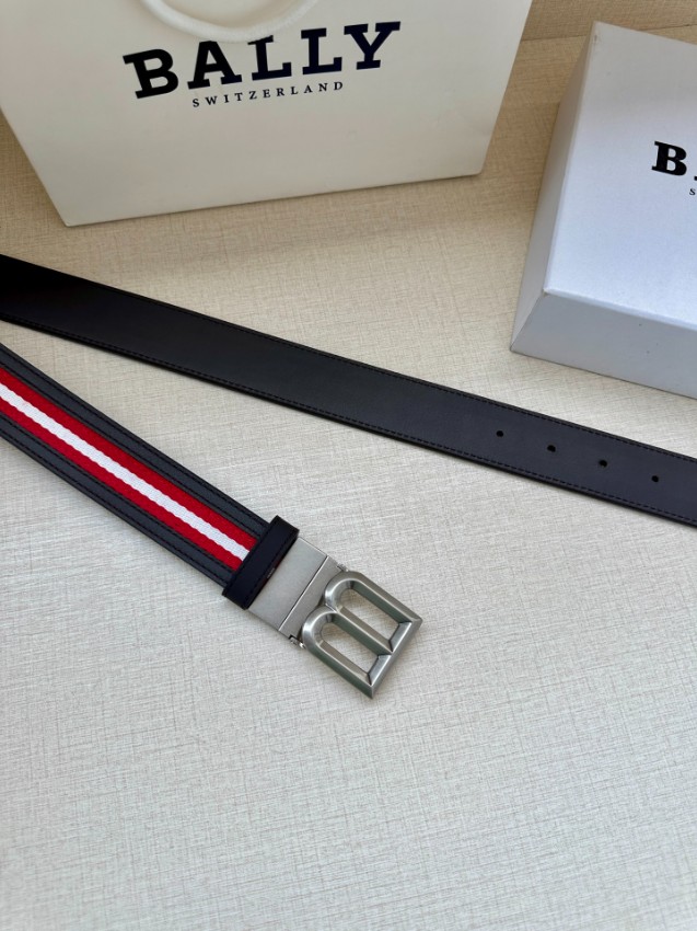 バリー ベルト 2025新作 激安 高再現度 丁寧な縫製 発送保証 安心サイト レッドライン仕様 ゴールドBバックルモデル_6