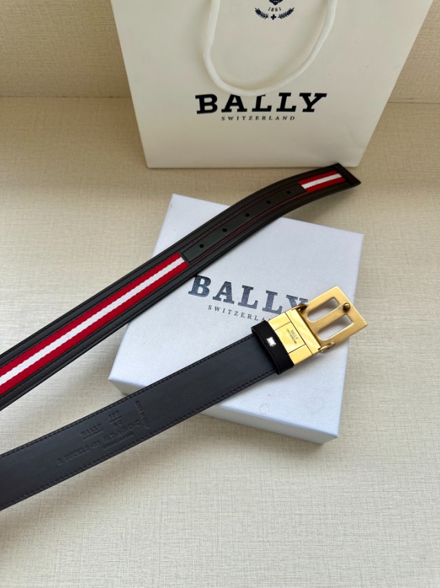 バリー ベルト 2025新作 激安 高再現度 丁寧な縫製 発送保証 安心サイト レッドライン仕様 ゴールドBバックルモデル_4