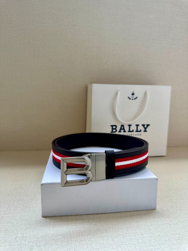 バリー ベルト 2025新作 激安 高再現度 丁寧な縫製 発送保証 安心サイト レッドライン仕様 ゴールドBバックルモデル_8