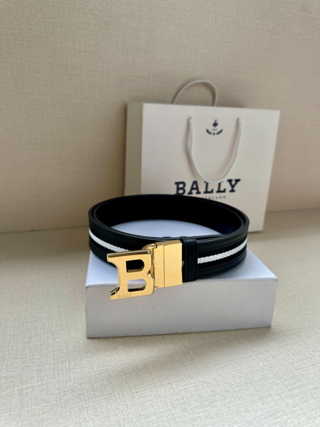 バリー ベルト 2025新作 格安 高再現度 丁寧な縫製 発送保証 安心サイト シルバーBバックル仕様 ブラックホワイトライン_5