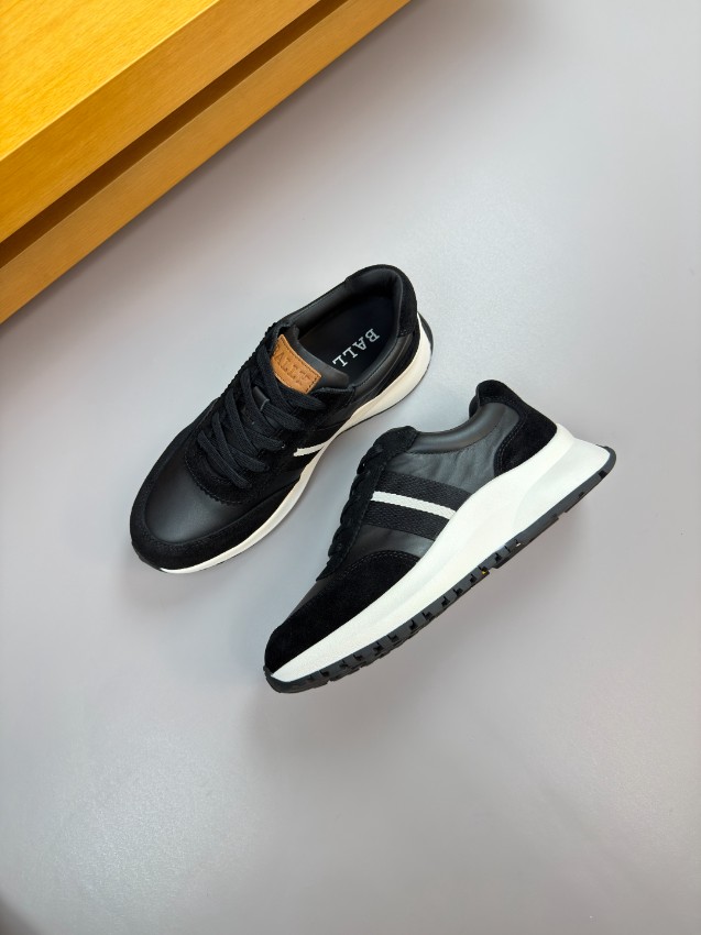 バリー スニーカー 2025新作 偽物 バレない再現度 高再現度 丁寧な縫製 発送保証 安心サイト ブラックホワイト仕様_3