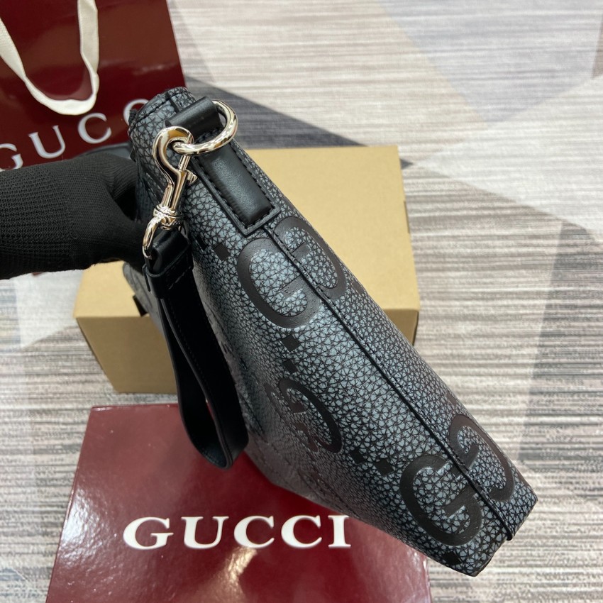 グッチ クラッチバッグ 2025新作 ブランド コピー 安全通販 高再現度 丁寧な縫製 発送保証 安心サイト GG柄ブラック_5