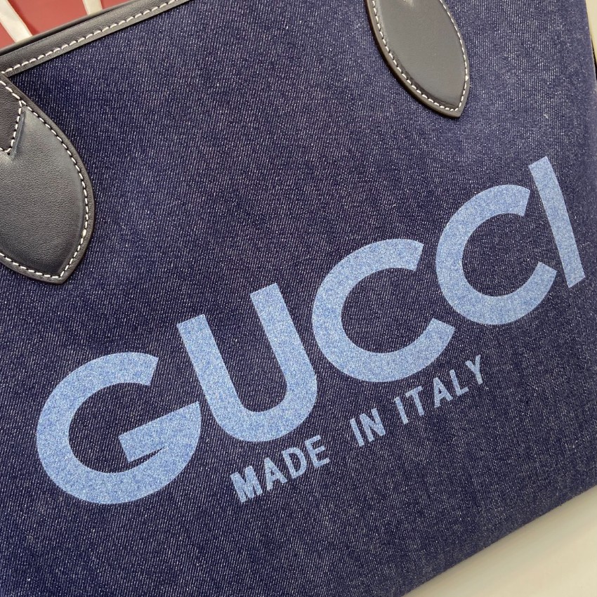 グッチ トートバッグ 2025新作 一比一 高級感仕上げ 本革使用 丁寧な縫製 大容量デニムバッグ 安心サイト_7