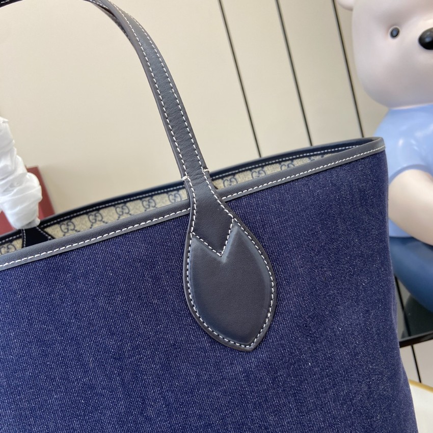 グッチ ミニトートバッグ 2025新作 高仿 優良サイト 本革使用 デニム素材 高再現度 口コミ多数 安心通販_5