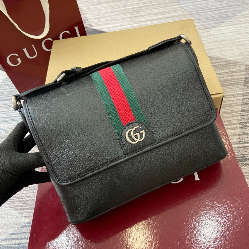 グッチ ショルダーバッグ 2025新作 一比一 高級感仕上げ 本革使用 ウェブストライプ GGロゴ 安心通販_3