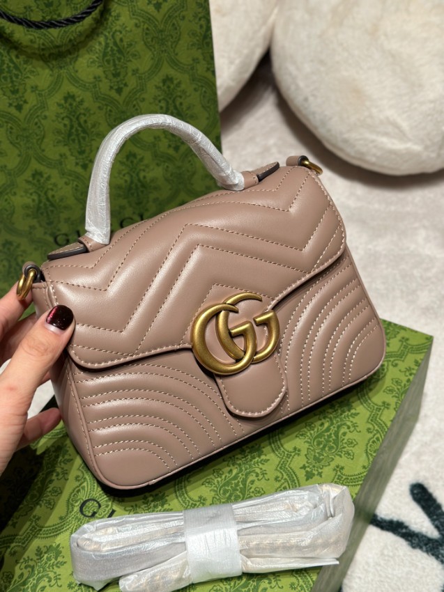 グッチ GGマーモント マトラッセ ミニバッグ ベージュ 激安屋口コミ 圧倒的な再現度 高級感漂う デザイン再現 即納対応 安心サイト_1
