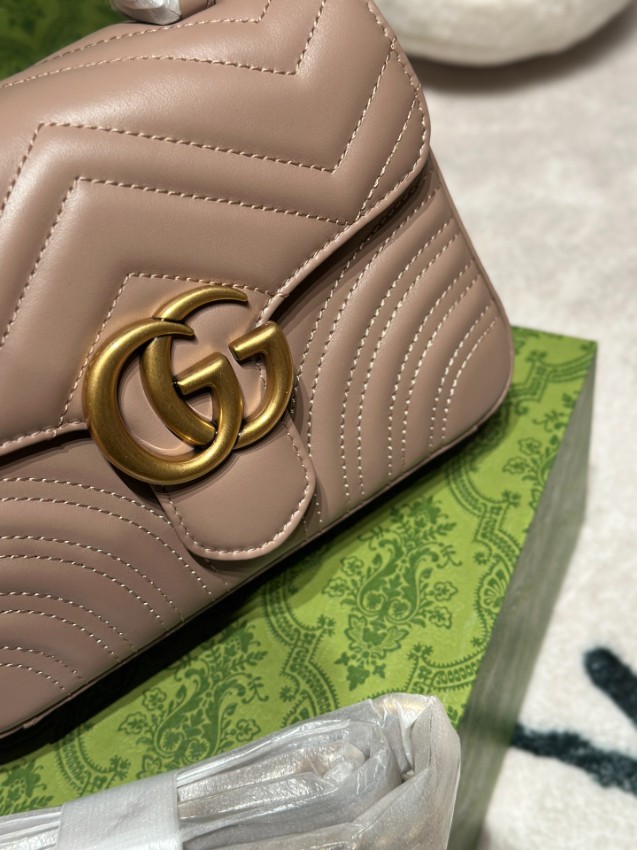グッチ GGマーモント マトラッセ ミニバッグ ベージュ 激安屋口コミ 圧倒的な再現度 高級感漂う デザイン再現 即納対応 安心サイト_6