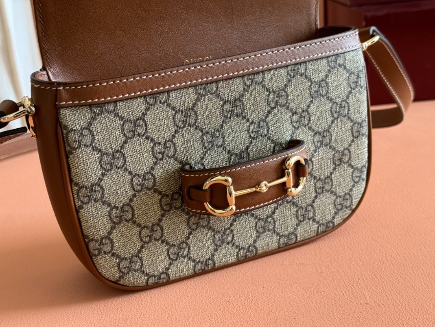 グッチ ホースビット1955 GGキャンバス ショルダーバッグ ブラウン ブランド コピー 安全通販 レビュー高リピ率 高級感漂う 即納対応_5
