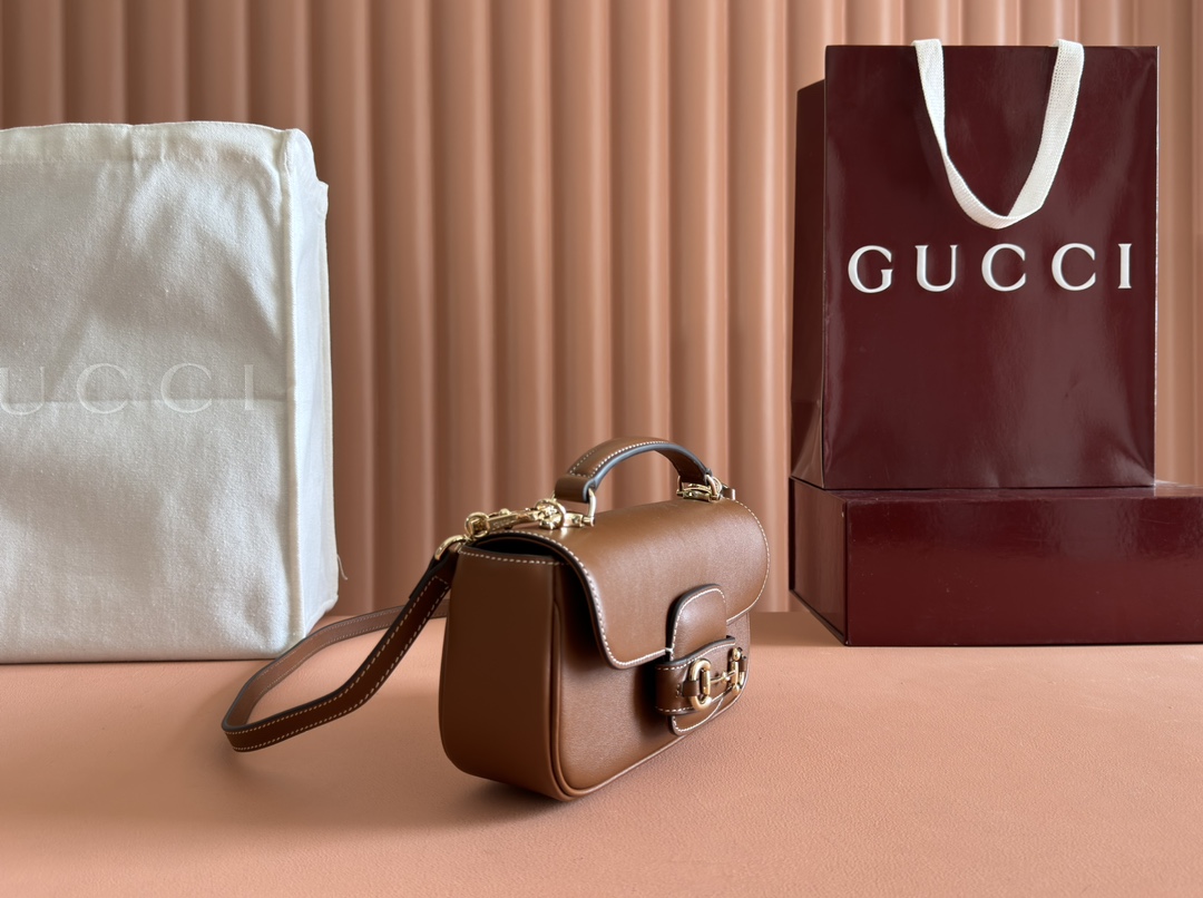 グッチ ホースビット1955 ミニショルダーバッグ ブラウン 優良サイト 精密ディテール 高再現度仕様 高級感漂う 即納対応 安心サイト_3