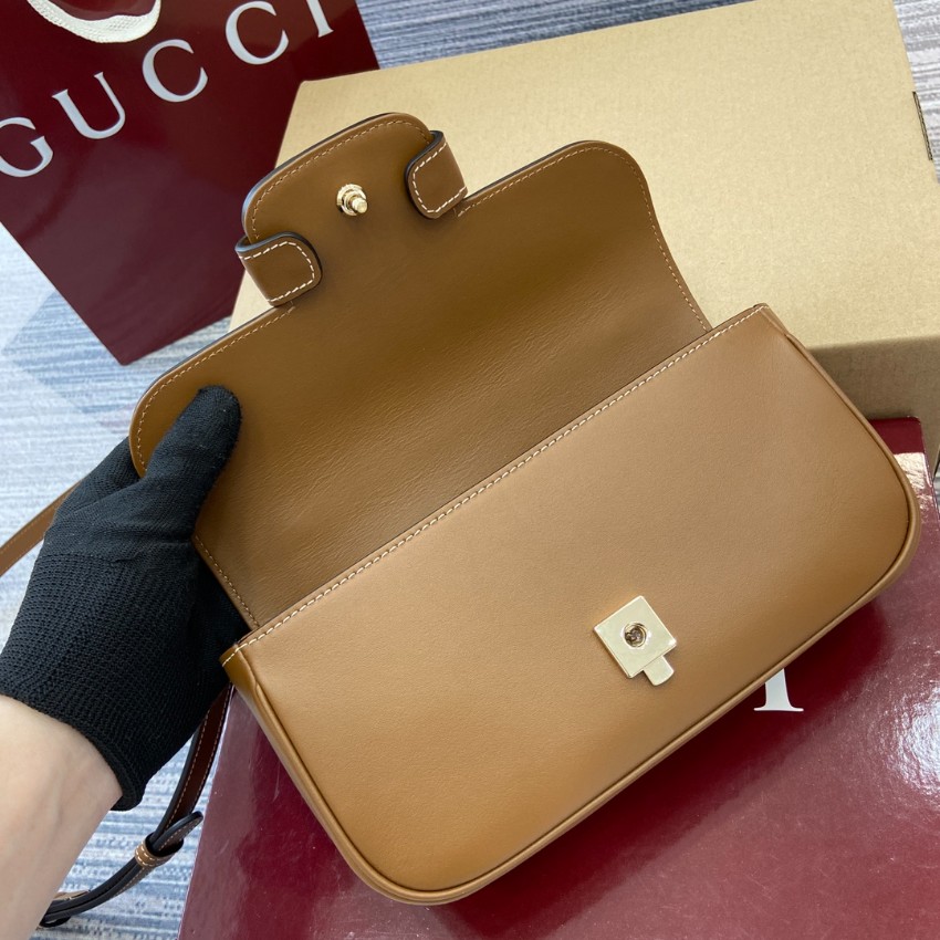 グッチ ホースビット1955 ミニショルダーバッグ キャメルブラウン 激安 精密ディテール 高級感漂う 上質レザー仕様 安心サイト 即納対応_5