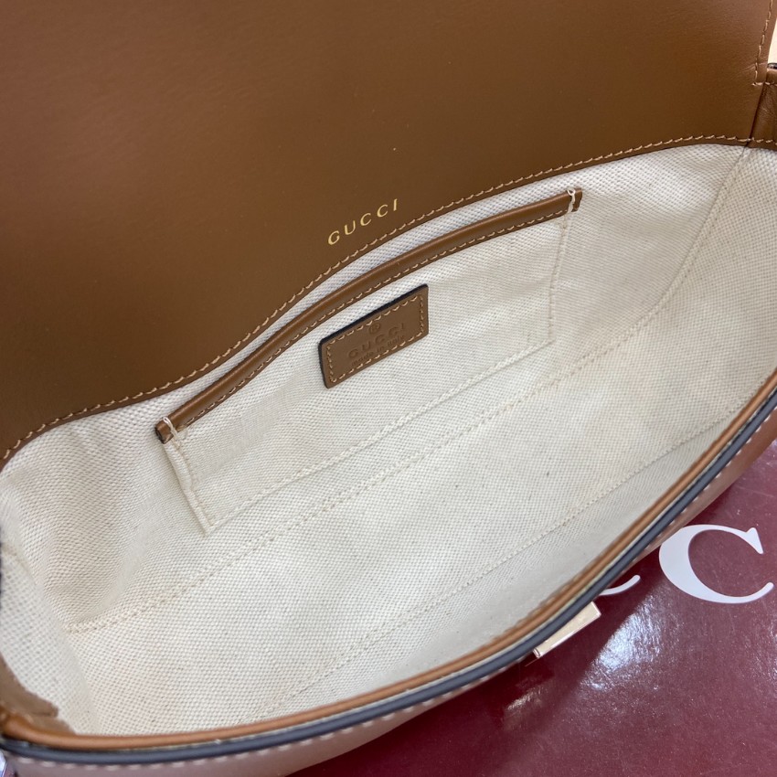 グッチ ホースビット1955 ミニショルダーバッグ キャメルブラウン 激安 精密ディテール 高級感漂う 上質レザー仕様 安心サイト 即納対応_6