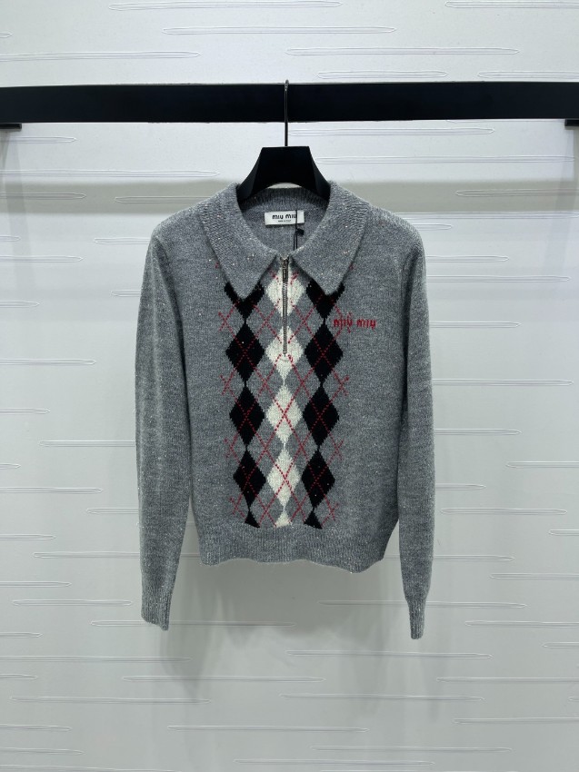 ミュウミュウ ニット トップス 2025新作 スーパーコピー 高評価 本格派モデル 上質感 満載 リピーター多数 安心サイト_1
