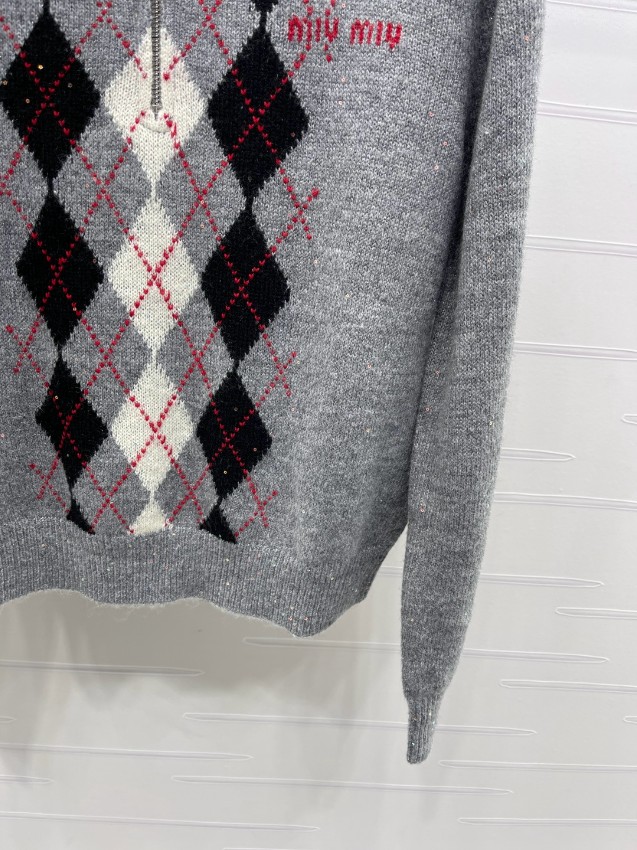 ミュウミュウ ニット トップス 2025新作 スーパーコピー 高評価 本格派モデル 上質感 満載 リピーター多数 安心サイト_4