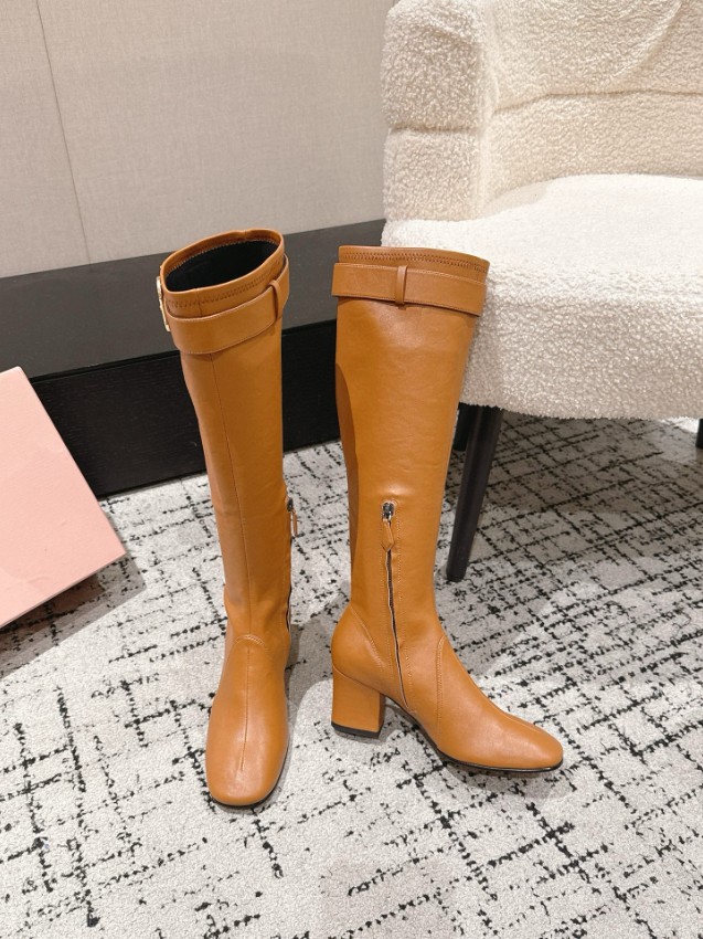 ミュウミュウ ロングブーツ 2025新作 格安 高再現度 本革使用 高級感仕上げ 丁寧な縫製 本格派モデル 安心サイト_2